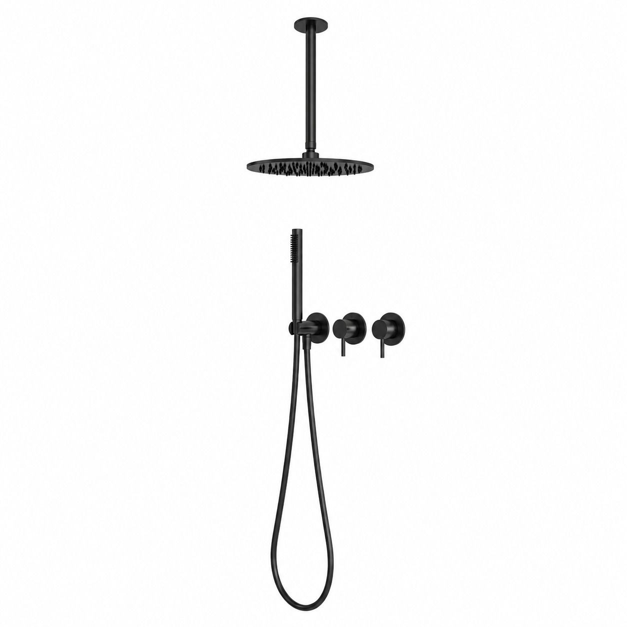 KIT-DOCCIA-SOFFITTO-LUNGO-30-NERO – Bild 2